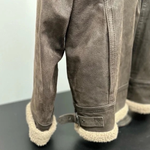 Royal Air Force XL men’s B3 style genuine leather, shearling jacket EUC - Picture 6 of 16